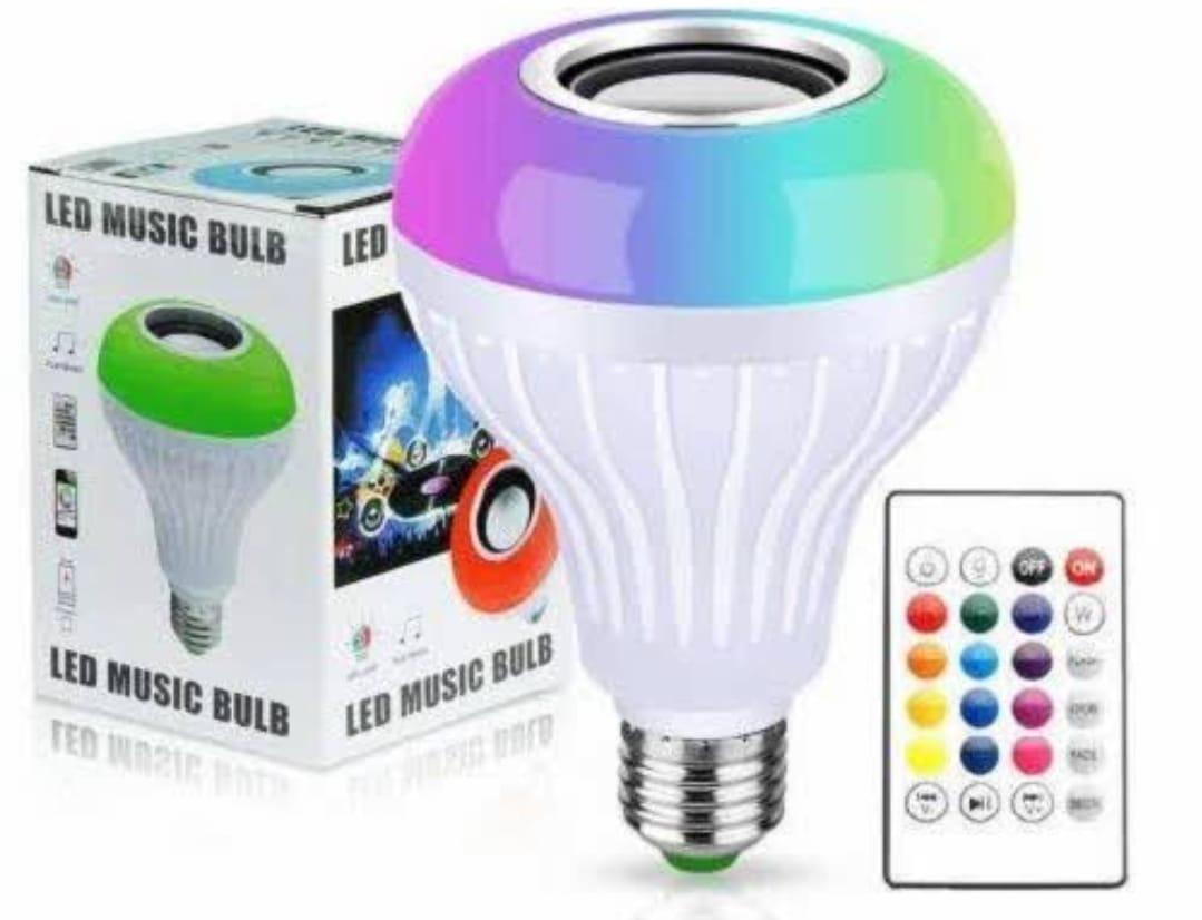 Multicolour Rechargeable LED Bulb Light with Remote Control