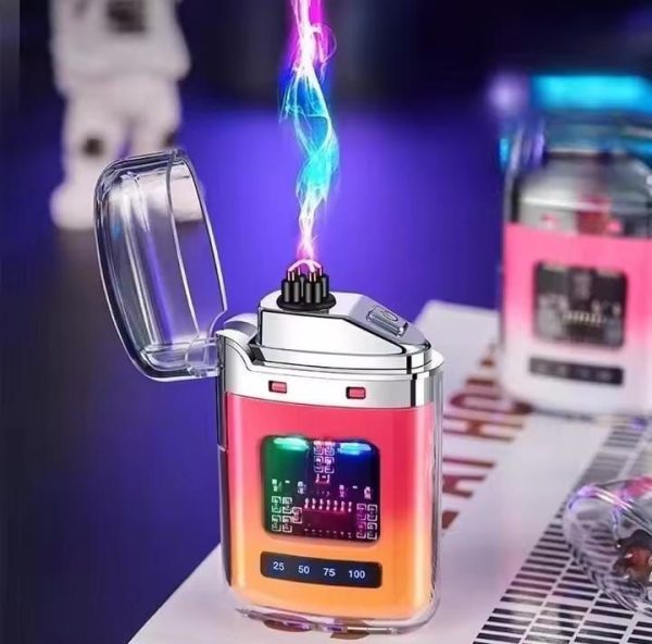 Electric Lighter – Charging Lighter Creative Personality – Cigarette Lighter | Electric Rechargeable Cigarette Lighter ( Random Color )