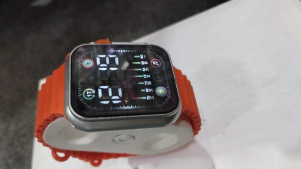 Salicon Digital Display Strap Watch – Available In Orange & Gray Stylish Casual Watch With Box (non-waterproof)
