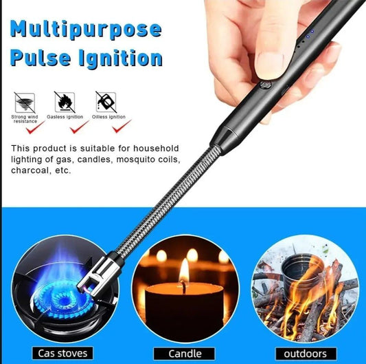 Portable & Rechargeable Electric Lighter- 1 Pc for convenient use