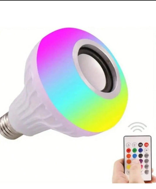 Multicolour Rechargeable LED Bulb Light with Remote Control