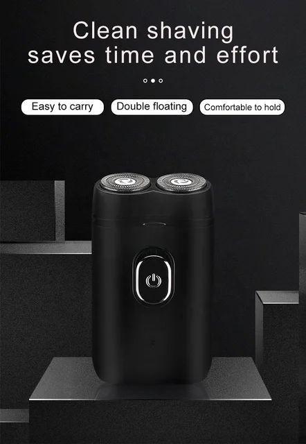 Double Head Hair Shaver Unisex Portable with Floating Blades