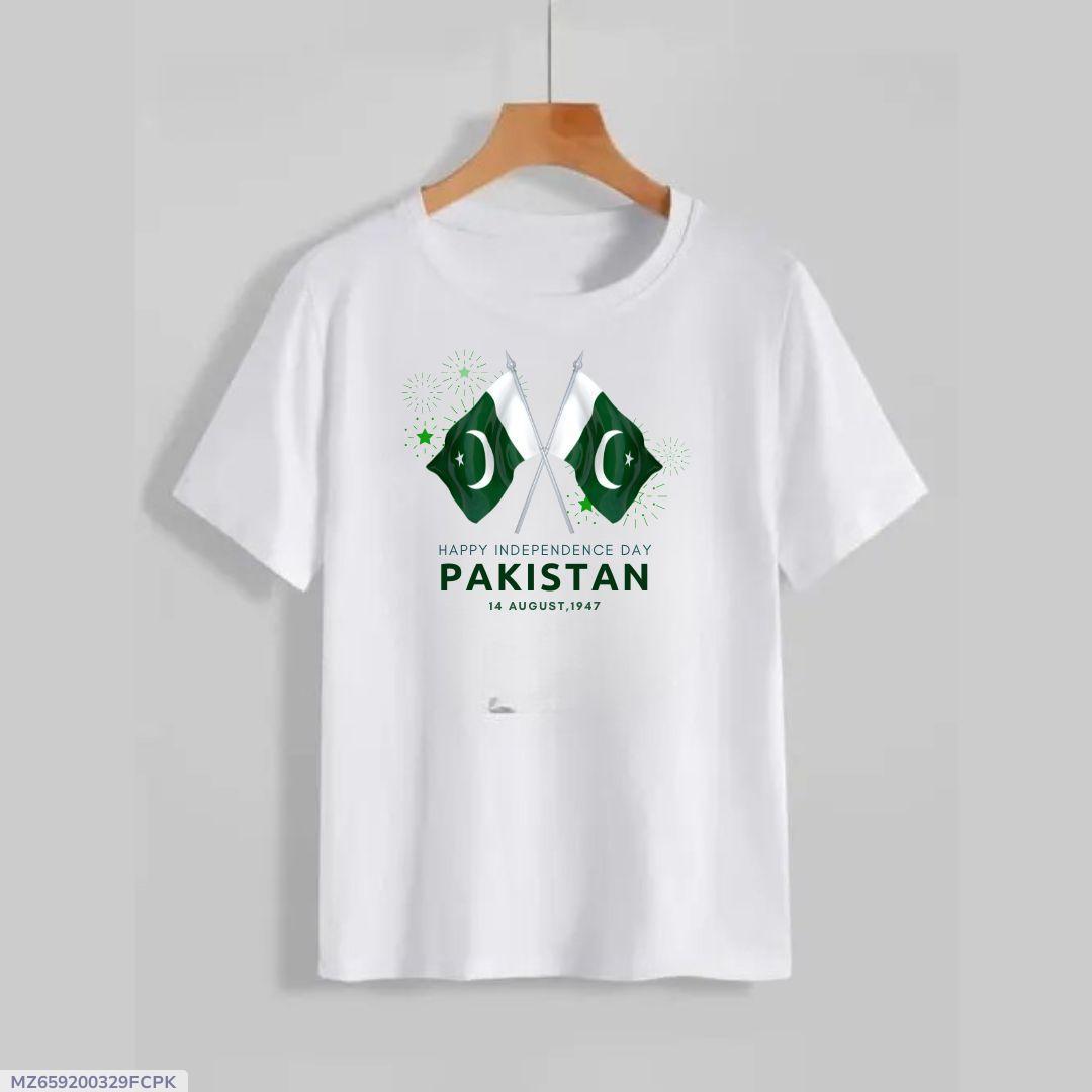 1 Pc Men's Cotton Printed T-Shirt
