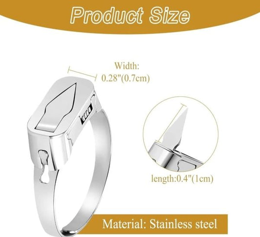 Adjustable Self Defense Ring – Self Defense Ring Knife – Hidden Blade Emergency Protection Tool For Men