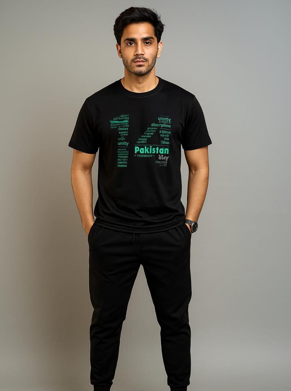 Men's Printed Track Suit- 1Pc Polyester Athletic Outfit- 14th August
