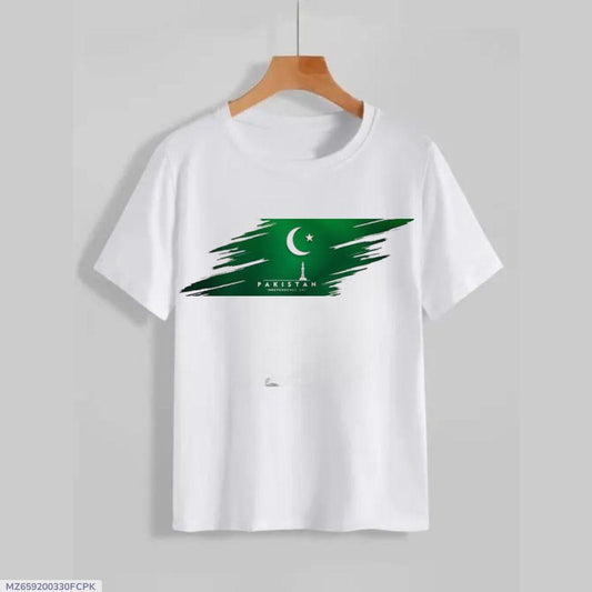 1 Pc Men's Printed Cotton T- Shirt