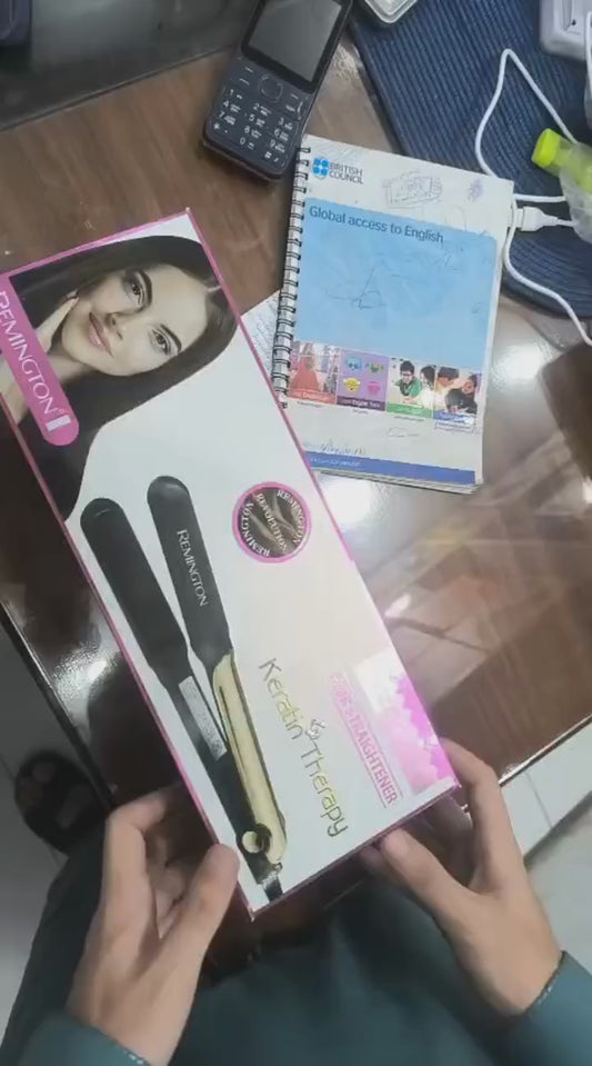 Remington Hair Straightener Keratin Therapy Hair Straightener Flat Iron – Best Quality Iron For Hair Straightening – Remington Keratin Therapy Iron