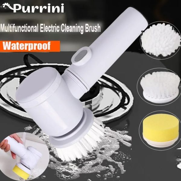 (nw000428) Magic Brush Wireless Battery Cleaning Brush Bathtub Tile Professional Cleaning Brush Rechargeable