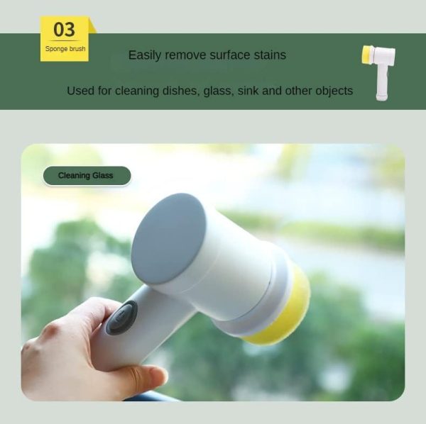 (nw000428) Magic Brush Wireless Battery Cleaning Brush Bathtub Tile Professional Cleaning Brush Rechargeable