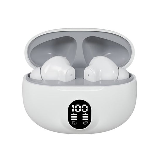 Professional Display Earbuds Stereo 895b Wireless Bluetooth Earbuds | Mic In-ear Headphones With Led Display | Type C Fast Charging | Bluetooth 5.3 For Android/iphone ( With Box – Without Cable – Random Color )