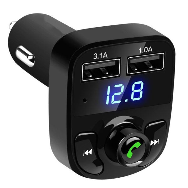 X8 – Multifunctional Car Mp3 Player | Car Wireless Fm Transmitter | Car Mp3 Modulator – 3.1a | Car Accessories ( Random Color )