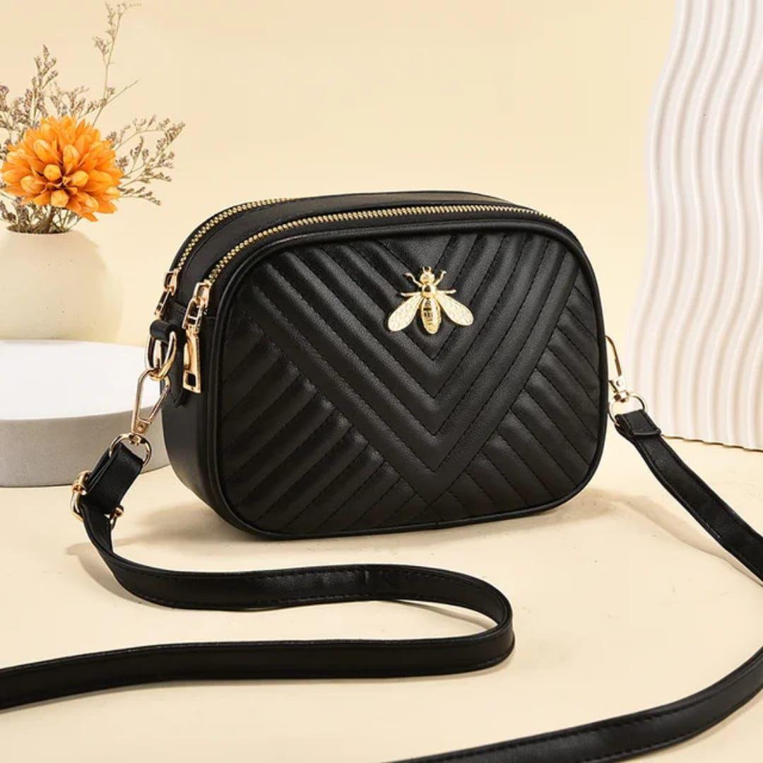 Chic White Girl's Crossbody Bag- 1 Pc With Textured Design
