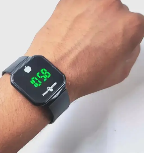 Touch Led Watch Fashion Casual Sports Men’s Watch Touch Smart Led Digital Watches Electronics Wrist Watches For Men Women Square Clock (random Color) Without Box